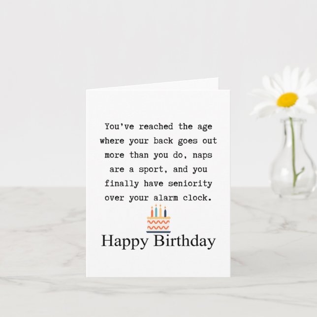 60th birthday card (Small Plant)