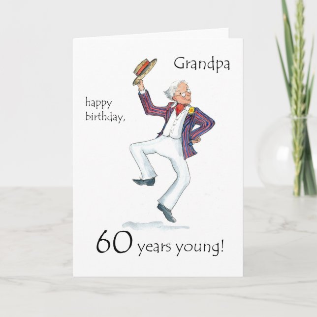 60th Birthday Card for a Grandfather (Front)