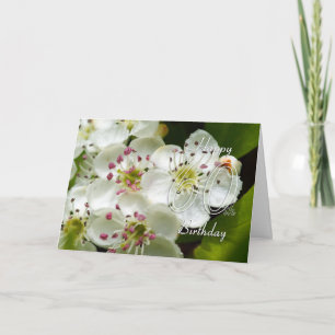 60th Birthday Card With Flower - Floral 60th Birth