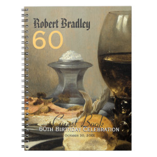 60th Birthday Celebration Customisable Guest Book