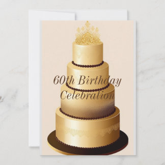 60th Birthday Celebration Invitation