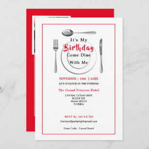 60th Birthday Celebration Modern Photo Invitation