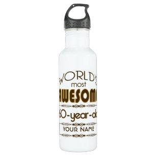 60th Birthday Celebration World Best Fabulous 710 Ml Water Bottle