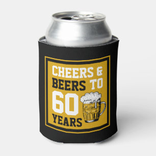 60th Birthday Cheers & Beers to 60 Years Can Cooler