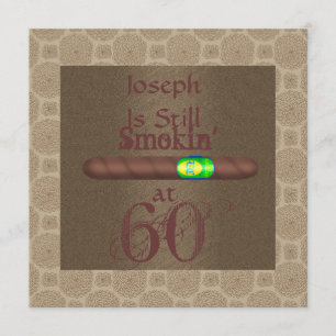 60th Birthday Cigar Invitations