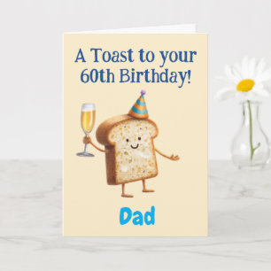 60th Birthday Congratulations, to Dad, Funny  Card