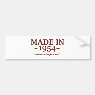 60th birthday designs bumper sticker