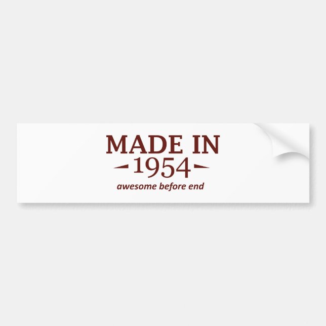 60th birthday designs bumper sticker (Front)