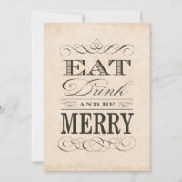 60th Birthday Dinner Party Eat Drink and be Merry