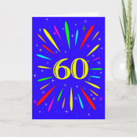 60th Birthday Explosion Card
