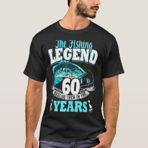 60th birthday fishing 60 Year Old fisherman 1963 3 T-Shirt