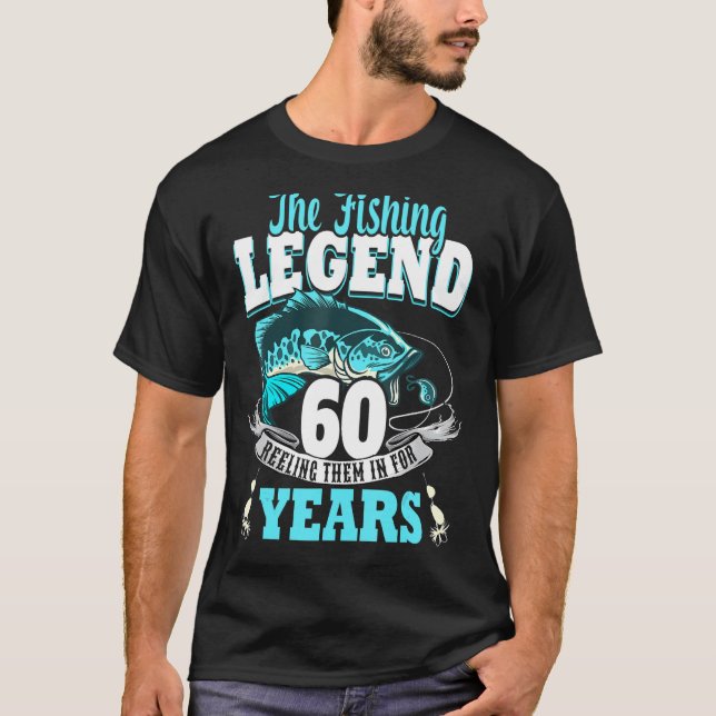 60th birthday fishing 60 Year Old fisherman 1963 3 T-Shirt (Front)