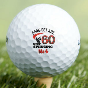 60th Birthday Friend Gift – Funny 60 years Golf Balls