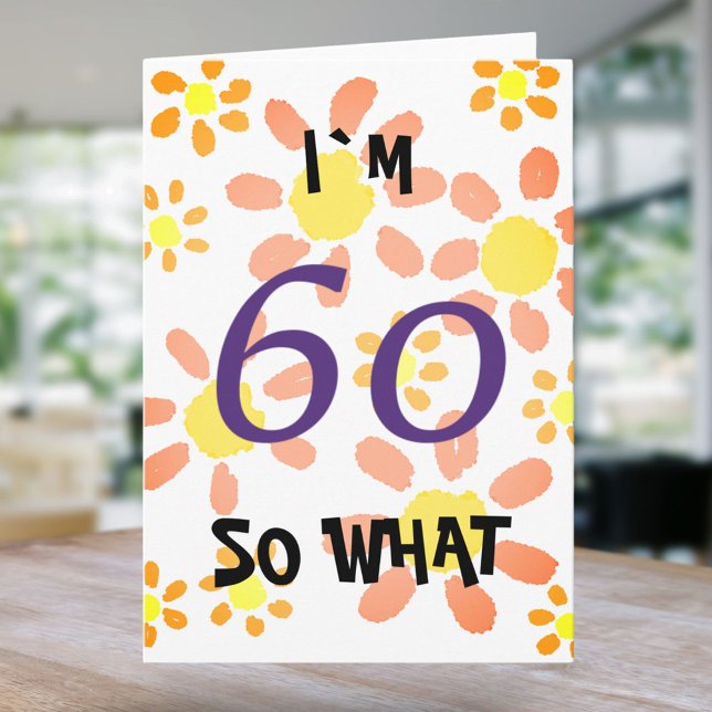 60th Birthday Funny Card (Creator Uploaded)