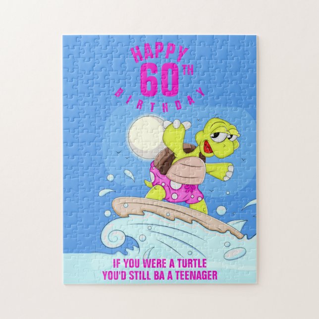 60th Birthday funny quote Jigsaw Puzzle (Vertical)