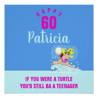 60th birthday funny quote personalised 