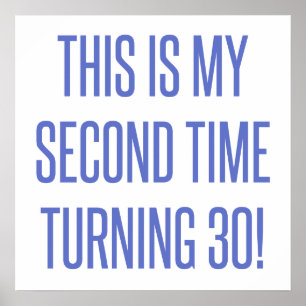 60th Birthday Gag Gift Poster