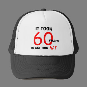 60th Birthday Gag Gifts Hat for Men