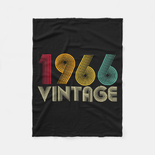 60th Birthday Gift 60 Years Old Men Women Retro Vi Fleece Blanket