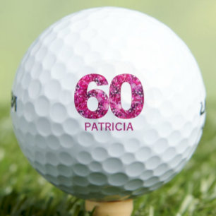 60th Birthday Gift for Mother-in-Law – Floral Golf Balls