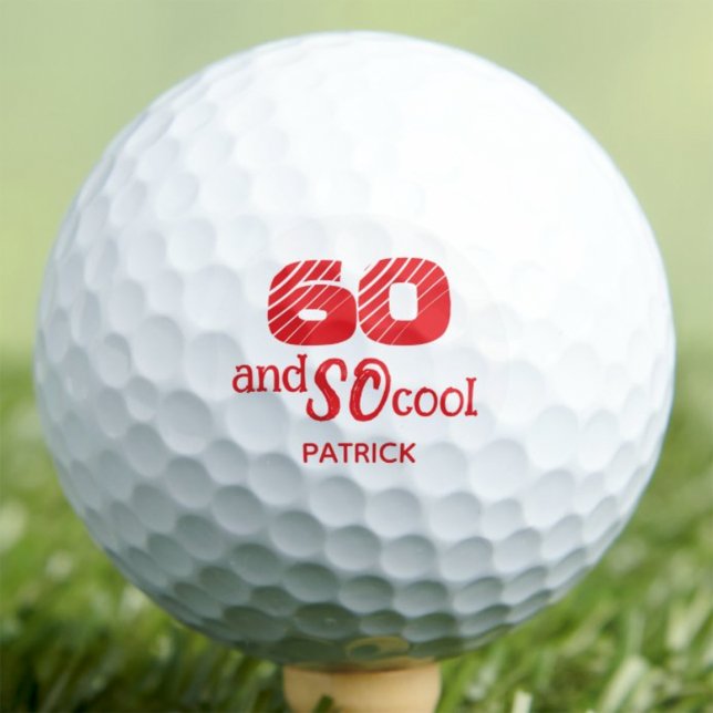 60th Birthday Gift for Uncle Personalised SO Cool Golf Balls (Creator Uploaded)