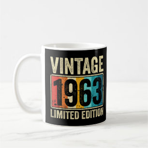 60th Birthday Gift Men Women Vintage 1963 Funny 60 Coffee Mug