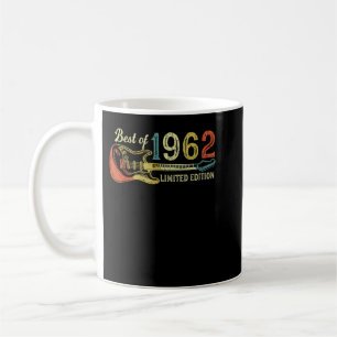 60th birthday gifts for men women Guitarver Born i Coffee Mug