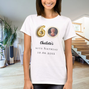 60th birthday gold photo T-Shirt