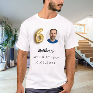 60th birthday gold photo T-Shirt