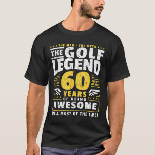 60th Birthday Golf Player 60 Years Old Golfer T-Shirt