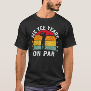 60th Birthday Golf Pun Retro Sunset 60 Year Old Go T-Shirt