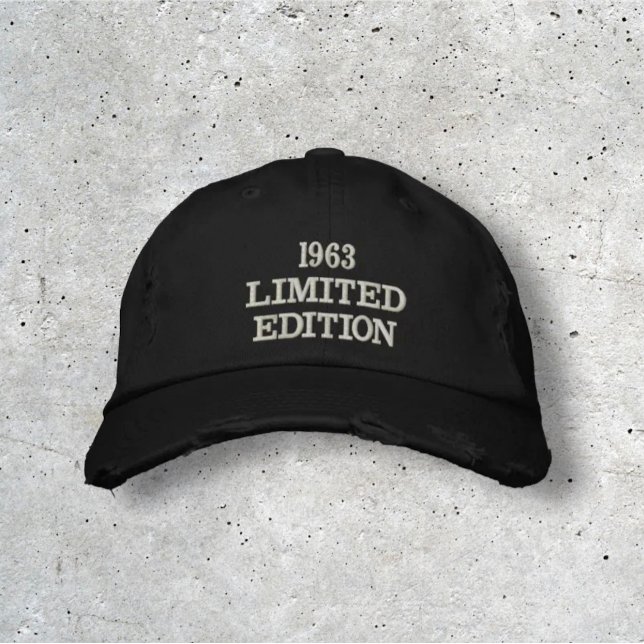 60th Birthday Golfer Limited Edition Funny  Embroidered Hat (Creator Uploaded)