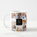 60th birthday good gold black photo collage chic coffee mug<br><div class="desc">Celebrate your 60th birthday in style with these black and gold effect 60th birthday design. A modern design with script text,  bold graphics photo collage. Change the colour to customise. Part of a collection.</div>