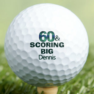 60th Birthday Granddad Gift Scoring Big Funny Golf Balls