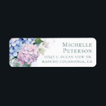 60th Birthday Hydrangeas Return Address Labels<br><div class="desc">These beautiful hydrangeas return address labels are whimsical and stunning! With their exquisite multi-hued blue, pink, and purple hydrangeas with a soft watercolor wash behind it - they are perfect for addressing the Hydrangeas 60th Birthday Party Invitations. By selecting Personalise this template and typing in your information you can see...</div>