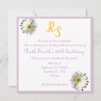 60th birthday invitation