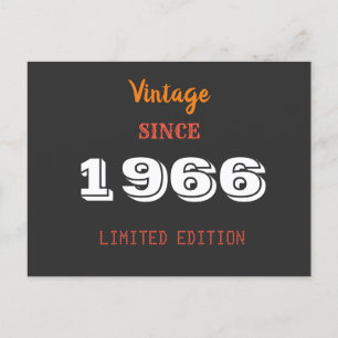 60th Birthday Invitation – Vintage 1966 Limited 