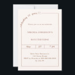 60th birthday ivory simple modern invitation<br><div class="desc">Celebrate a milestone in style with this elegant 60th birthday invitation in soft ivory. Designed for a sophisticated and memorable celebration, this invitation features a clean, modern layout with a delicate script detail and subtle heart accent for a feminine and timeless touch. Perfect for women celebrating their 60th birthday, this...</div>