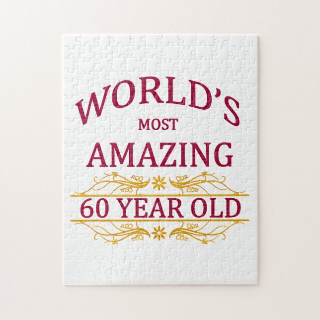 60th. Birthday Jigsaw Puzzle (Vertical)
