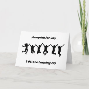 **60th BIRTHDAY** JUMPING FOR JOY Card