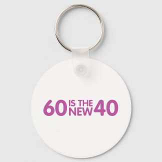 60th birthday key ring
