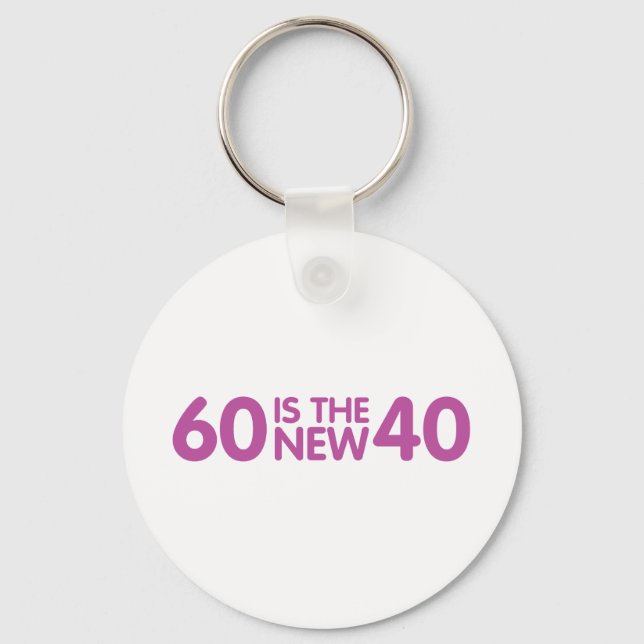 60th birthday key ring (Front)