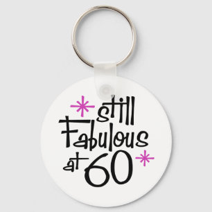 60th Birthday Key Ring