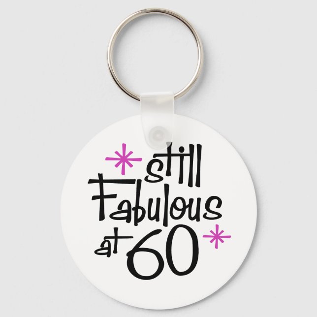 60th Birthday Key Ring (Front)
