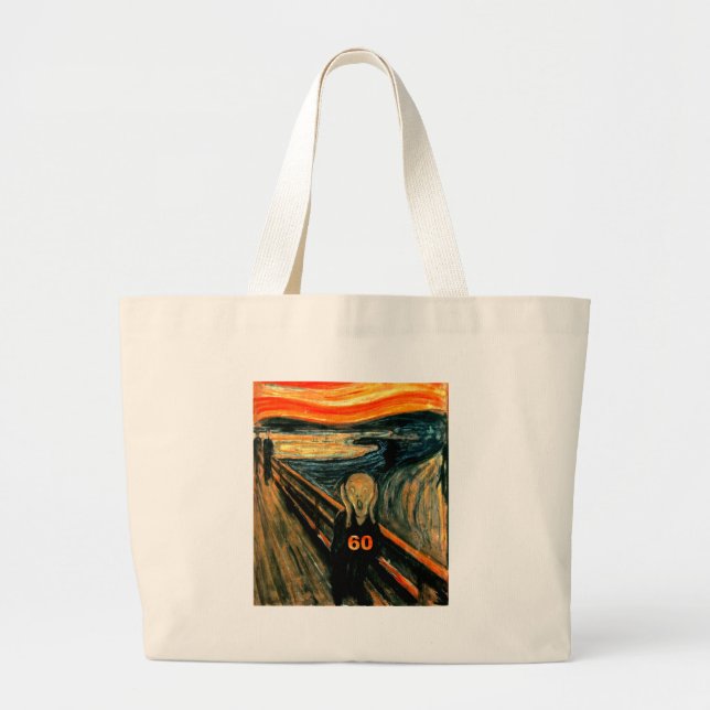 60th Birthday Large Tote Bag (Front)