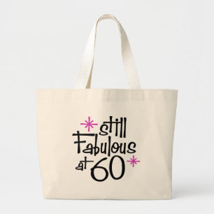 60th Birthday Large Tote Bag