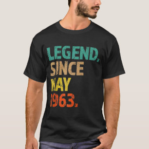 60th Birthday Legend Since May 1963 60 Years Old i T-Shirt