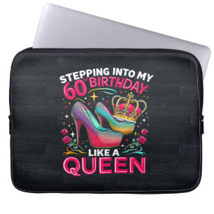 60th Birthday Like A Queen Happy 60 Years Women's Laptop Sleeve