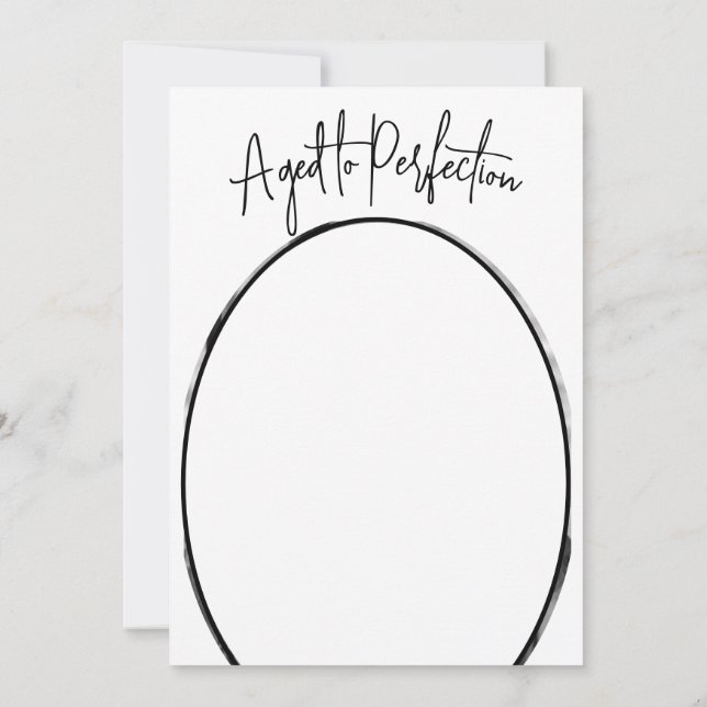 60th Birthday Male Modern Stylish Photo  Invitation (Back)