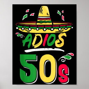 60th Birthday Mexican Party Cinco De Mayo Fiesta A Poster